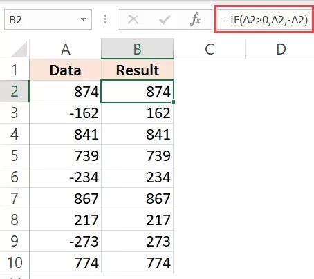 Hướng dẫn cách thay đổi số âm thành dương trong Excel